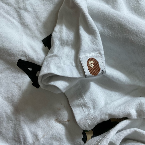 A BATHING APE 1ST CAMO COLLEGE TEE Size M - Picture 12 of 15